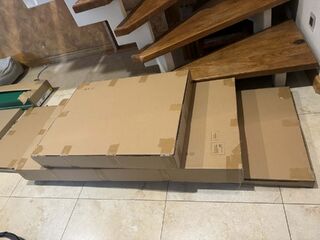 3 kartony z meblami IKEA
