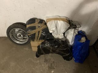 Motocykl w workach