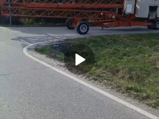 Transport dźwigu/żurawia złożonego