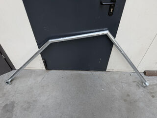 Rura stalowa z kryzą montażową ( pochwyt )