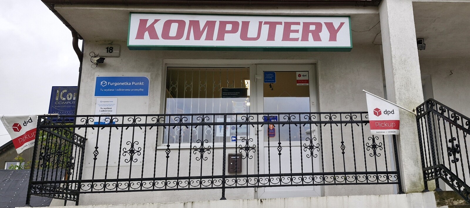 Punkt kurierski Luzino Ofiar Stutthofu 18 Furgonetka Punkt
