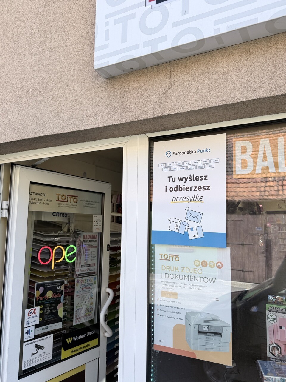 Punkt kurierski Koźmin Wielkopolski Przyjemskich 12 Furgonetka Punkt
