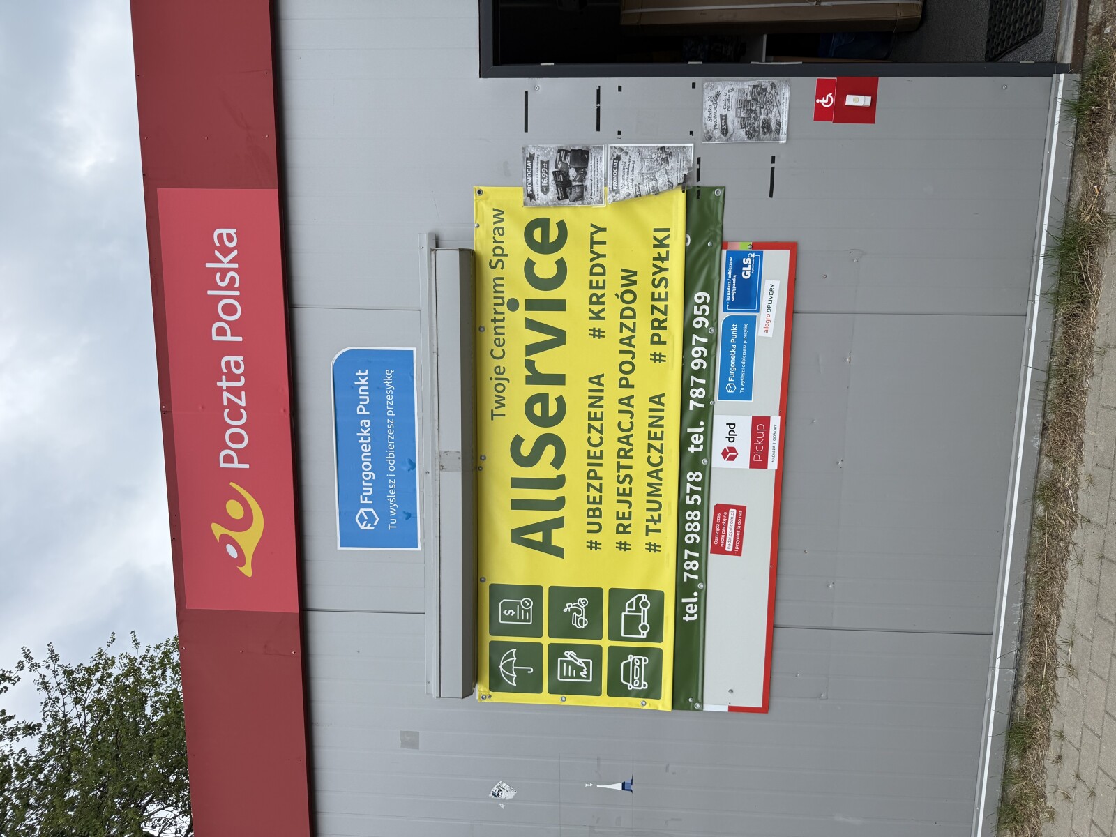 Punkt kurierski Wiechlice Brzozowa 17a kiosk Furgonetka Punkt