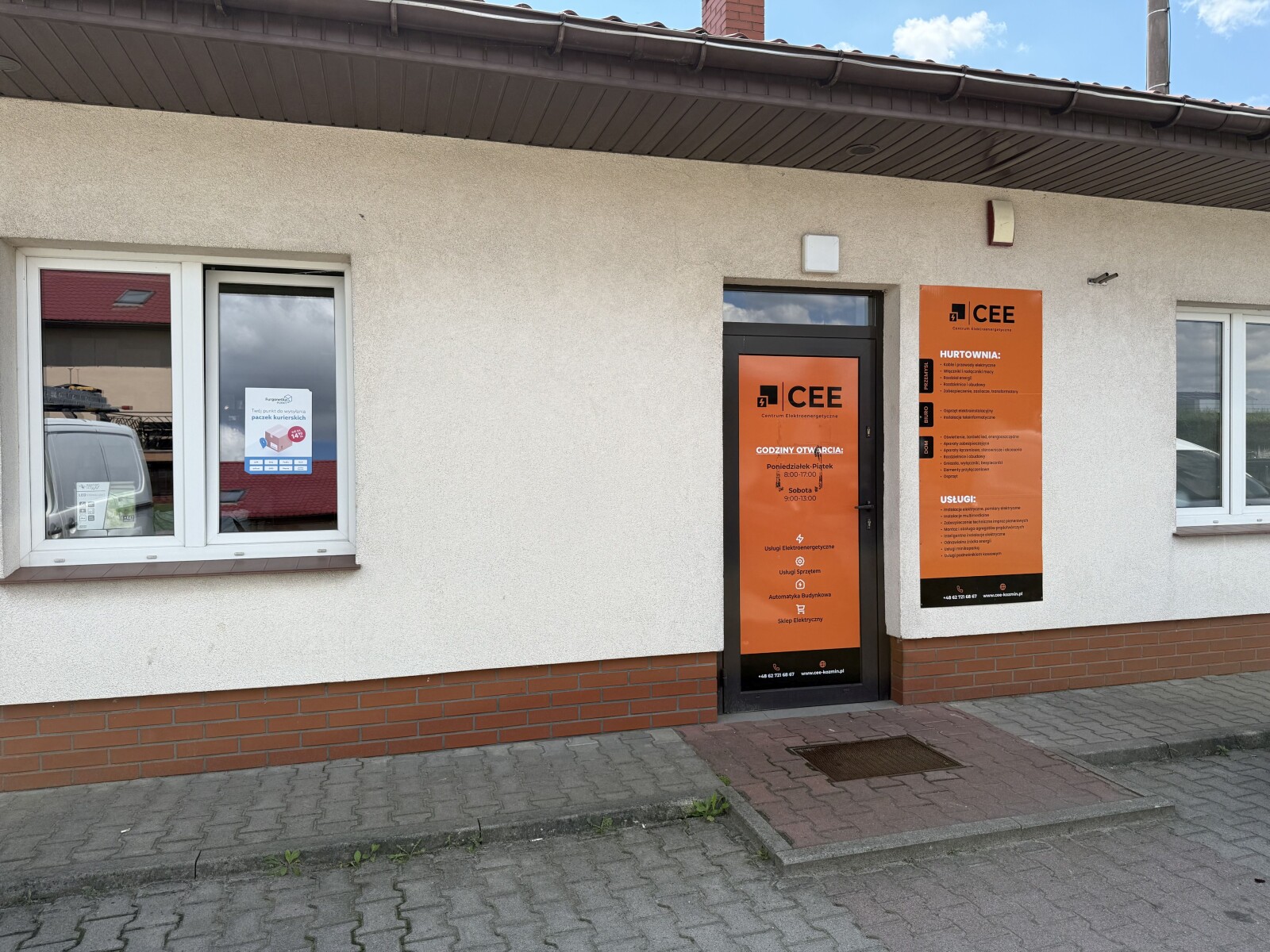 Punkt kurierski Koźmin Wielkopolski Wiatraczna 10 Furgonetka Punkt