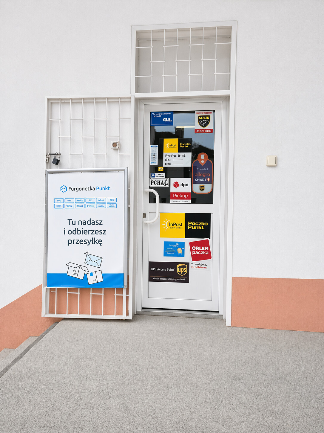 Punkt kurierski Olsztyn Przemysłowa 2 Furgonetka Punkt