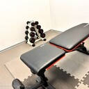 Hantle + ławeczka do ćwiczeń