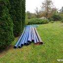 18 sztuk rur PE fi 160 mm o dł. 6 m każda