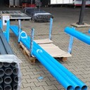 9 masztów stalowych o długości 420 cm