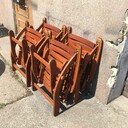 Komplet mebli ogrodowych składanych